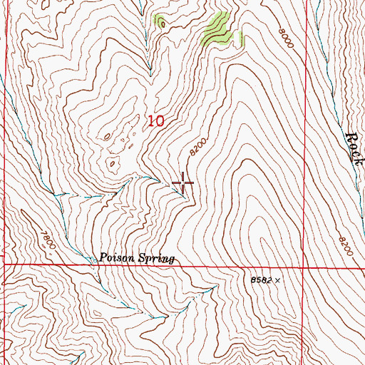 Topographic Map of Chinatown Hand South Mine, MT
