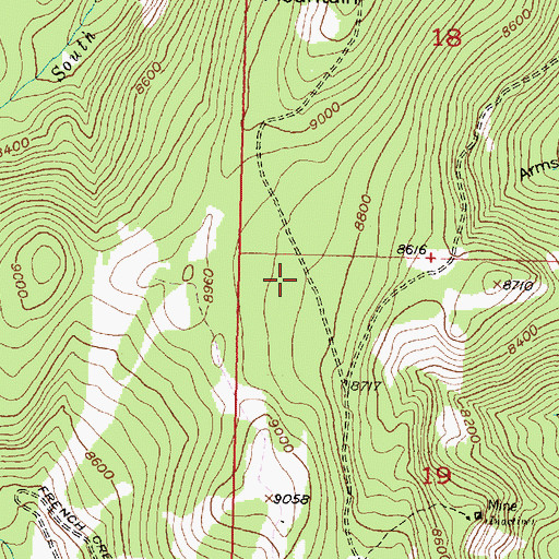 Topographic Map of Indian Squaw Mine, MT