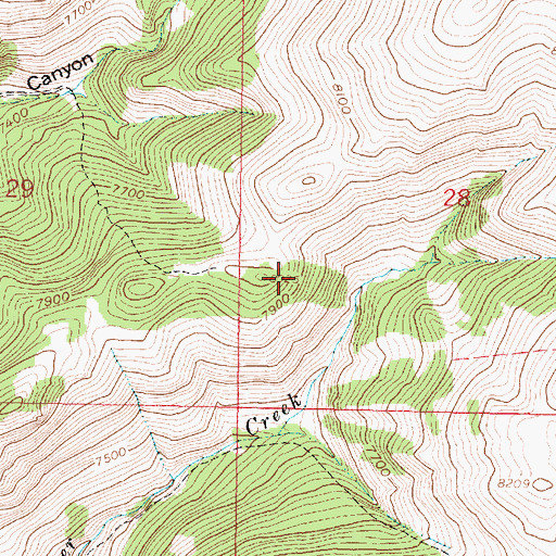 Topographic Map of Graphite Birds Nest Mine, MT