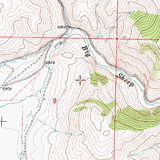 Topographic Map of Sun Number 12 Mine, MT