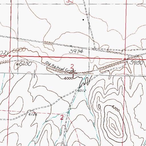 Topographic Map of Pierce Ranch Mine, MT
