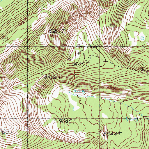 Topographic Map of Copper Queen Mine, MT