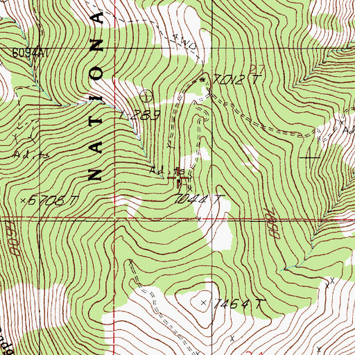 Topographic Map of SW SW Section 27 Mine, MT