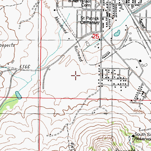 Topographic Map of Copper City I Mine, MT