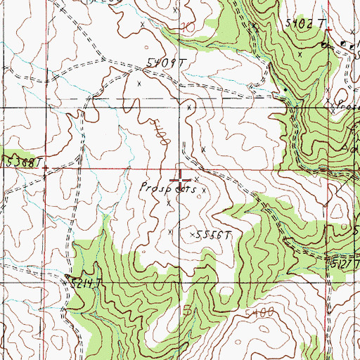 Topographic Map of Kahoka Mine, MT