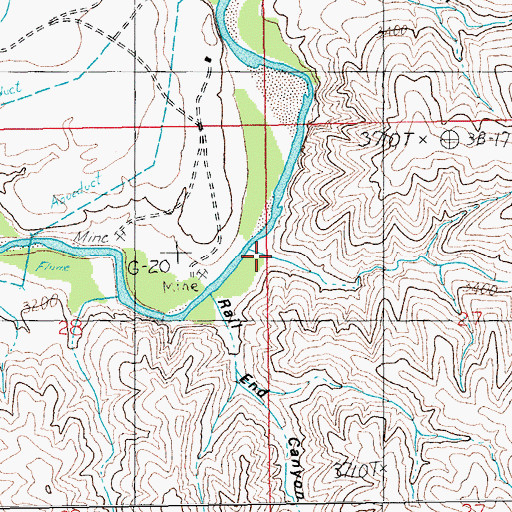 Topographic Map of Midnight Canyon, AZ