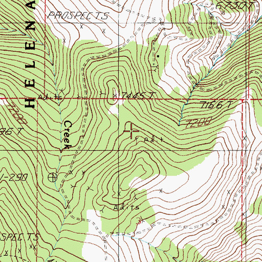 Topographic Map of NE NW Section 3 Mine, MT