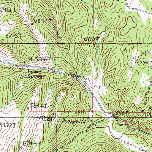 Topographic Map of NE SE Section 17 Mine, MT