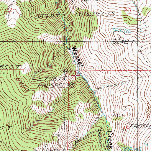 Topographic Map of NW NW Section 26 Mine, MT