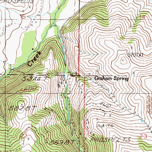 Topographic Map of Maine Mine, MT