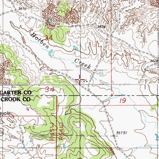 Topographic Map of B58-34-6 Mine, MT