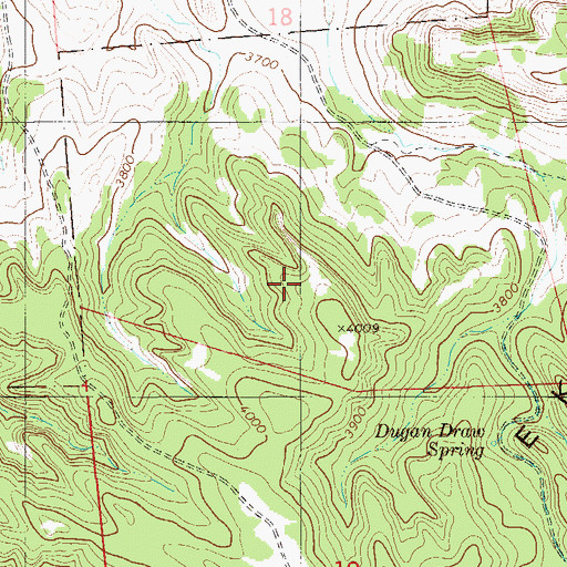 Topographic Map of B58-25-4 Mine, MT