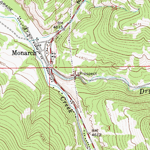 Topographic Map of NW NW Section 3 Mine, MT