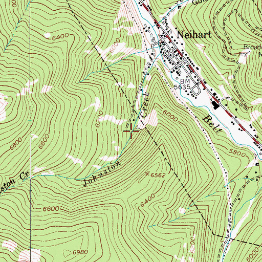 Topographic Map of MS 3489 Mine, MT