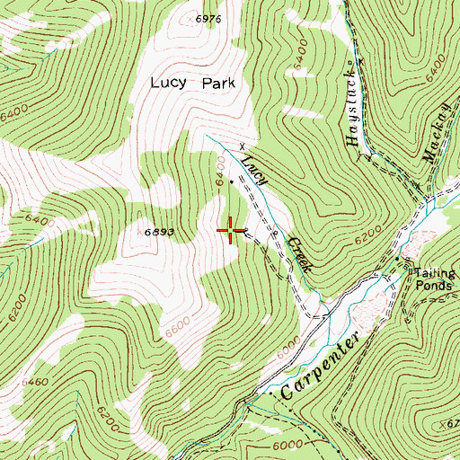 Topographic Map of Cowboy Mine, MT