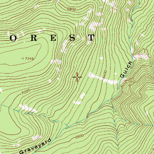 Topographic Map of SW NW Section 25 Mine, MT