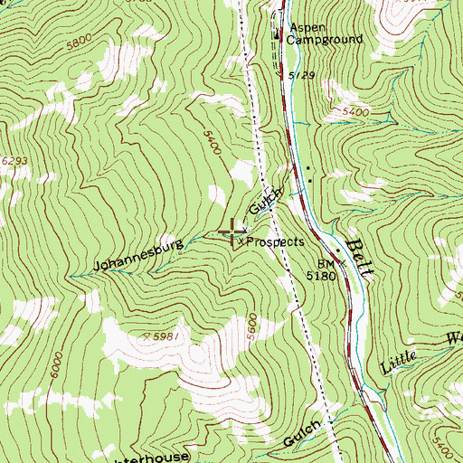 Topographic Map of NW SW Section 7 Mine, MT