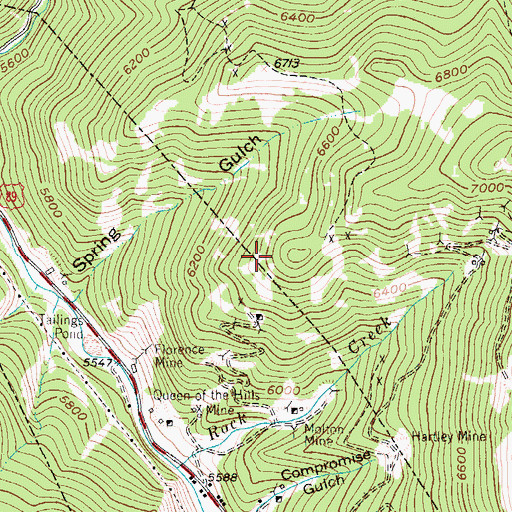 Topographic Map of NW SW Section 29 Mine, MT