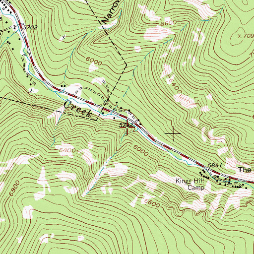 Topographic Map of Turkey Mountain Mine, MT