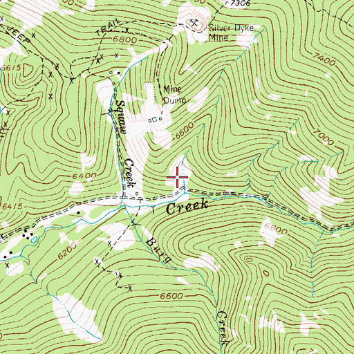 Topographic Map of Silver Dyke Tailings, MT