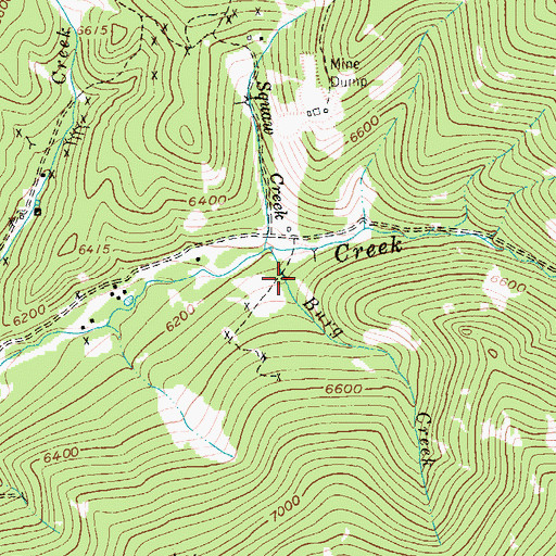 Topographic Map of Sherman Number 2 Mine, MT