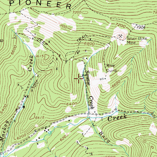 Topographic Map of Emma Mine, MT