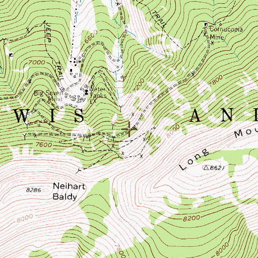 Topographic Map of Ripple Mine, MT