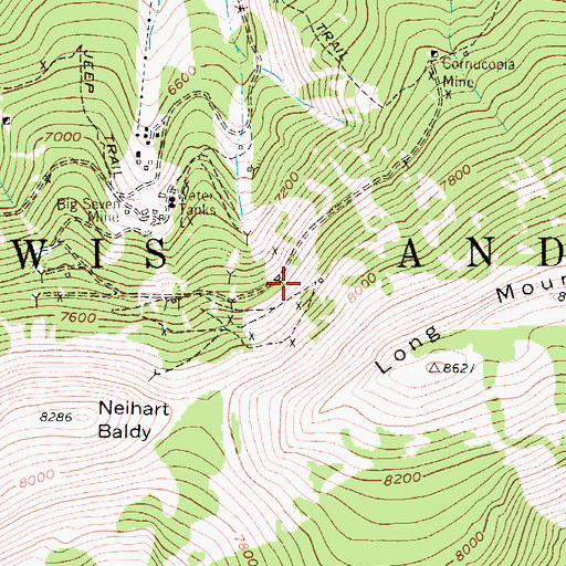 Topographic Map of Ripple Number 2 Mine, MT
