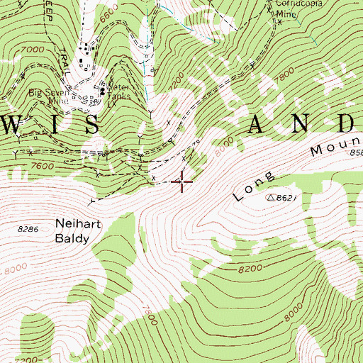 Topographic Map of Ripple Number 4 Mine, MT