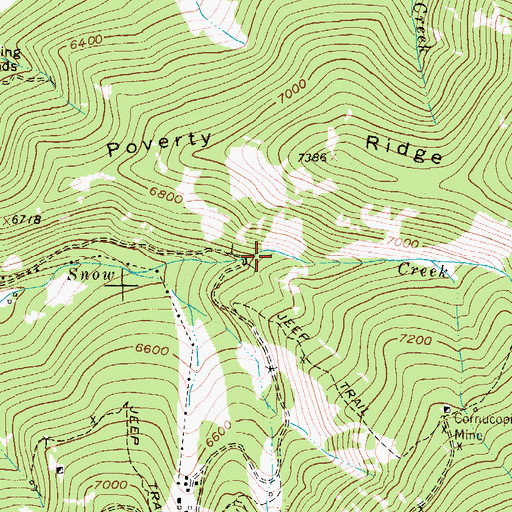 Topographic Map of Middle Lexington Number 2 Mine, MT