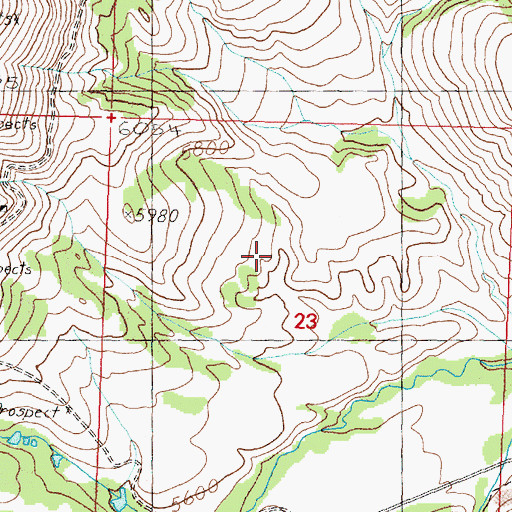 Topographic Map of Alpha Mine, MT