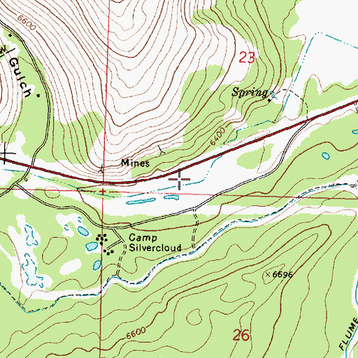 Topographic Map of SW SW Section 23 Mine, MT