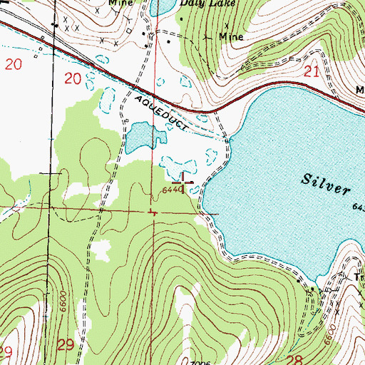 Topographic Map of Silver Lake Millsite, MT
