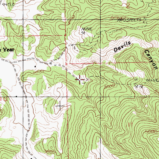 Topographic Map of Western Mines Number 1 Mine, MT