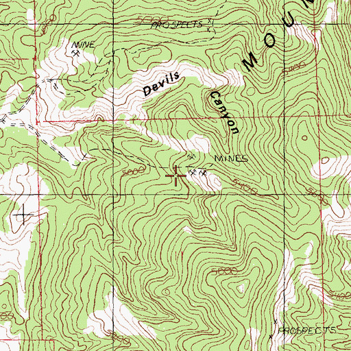 Topographic Map of Western Mines Number 2 Mine, MT