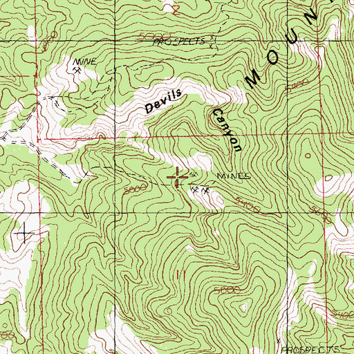 Topographic Map of Western Mines Number 4 Mine, MT
