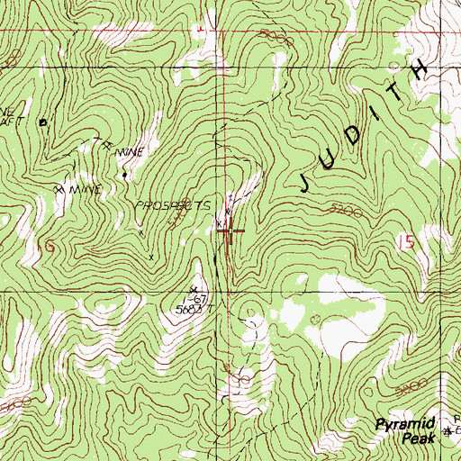 Topographic Map of New Year East Number 1 Mine, MT