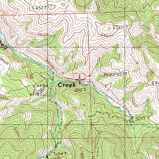 Topographic Map of Armell Creek Number 1 Mine, MT