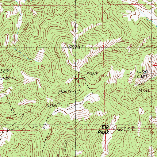 Topographic Map of East Fork Armell Creek Number 3 Mine, MT