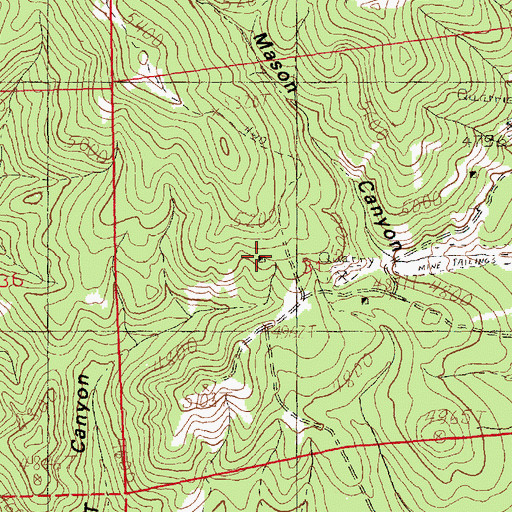 Topographic Map of Golden Discovery Mine, MT