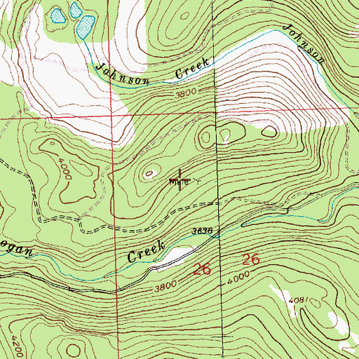 Topographic Map of Humdinger Mine, MT