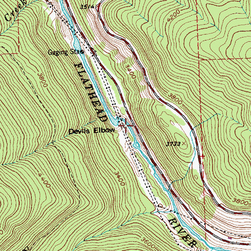 Topographic Map of West Virginia Mine, MT