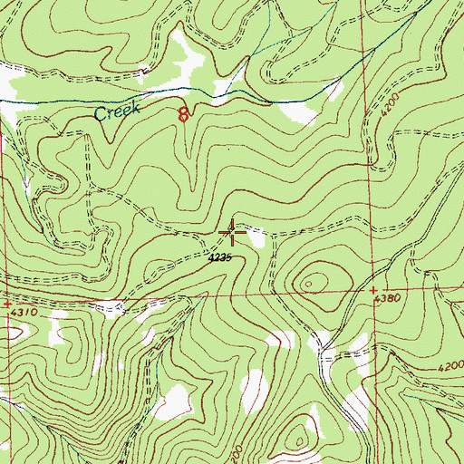 Topographic Map of SE Section 8 Mine, MT