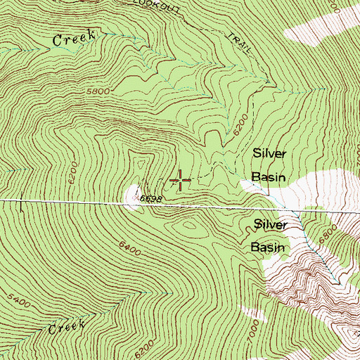 Topographic Map of Silver Basin Mine, MT