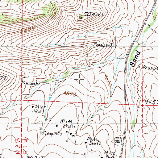Topographic Map of Sappington Mica Mine, MT