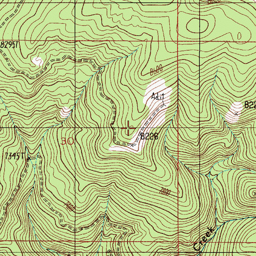 Topographic Map of Thumper Mica Mine, MT