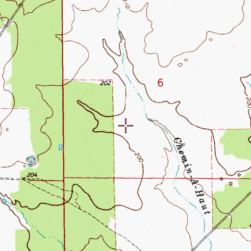 Topographic Map of Shiloh Lake, AR