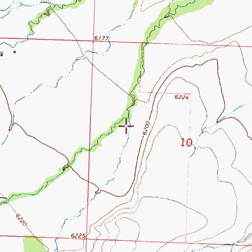 Topographic Map of Alps Mine, MT