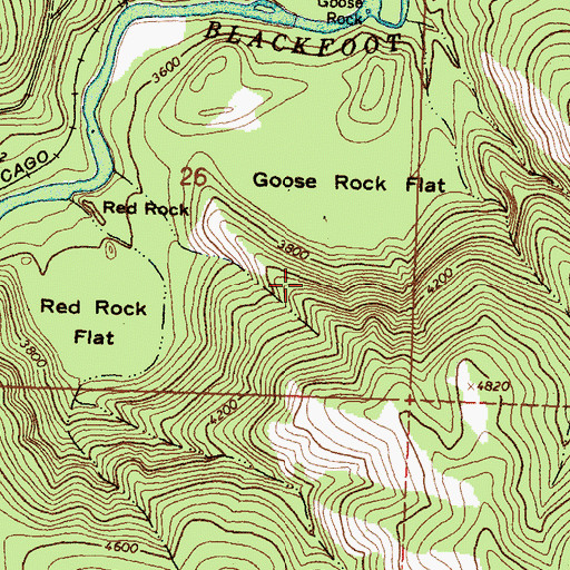 Topographic Map of SW Section 23 Mine, MT