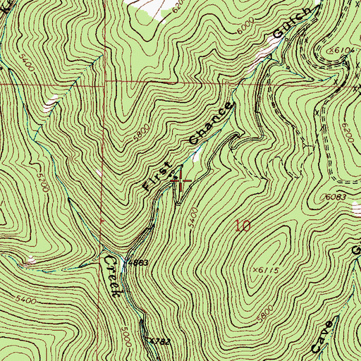 Topographic Map of NW Section 10 Mine, MT